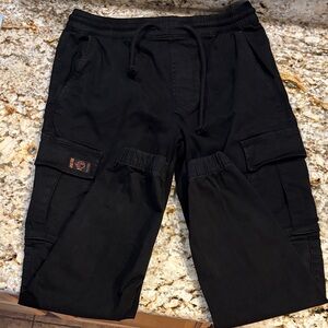 Zara Black Elastic Waist Pants